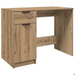 Roumei�table informatique pour �tudiants - bureau ch�ne artisanal 100x50x75cm bois ding�nierie - 1 personne ...