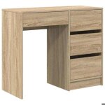 Roumei®table informatique pour étudiants - bureau chêne sonoma 90x375x75cm bois dingénierie - 1 personne ... Roumei®table informatique pour étudiants - bureau chêne sonoma 90x375x75cm bois dingénierie - 1 personne ...