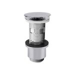 Rousseau - bonde de lavabo clic - clac universelle en abs - chrom�