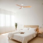 Rowind ventilateur de plafond blanc / pin avec lumière Ø120 cm Rowind ventilateur de plafond blanc / pin avec lumière Ø120 cm