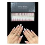 Faux ongles - roxy nails - winter magic mh0903 - 280 - ombre blanc - rose pailleté - flocons de neige ... Faux ongles - roxy nails - winter magic mh0903 - 280 - ombre blanc - rose pailleté - flocons de neige ...
