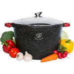 Royal swiss faitout 14 l  32 cm ? marmite inox avec couvercle en verre ? tous feux dont induction ? ...