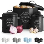 Rteonline paniers ail pot � oignon en m�tal set of 3 - pot de pomme de terre doignondailpots et bocaux ...