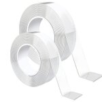Ruban adhsif double face extra fort 8 mtres 2 rouleaux de scotch transparent ruban double face pour ...