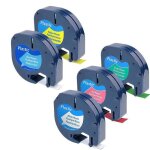 Ruban d?étiquettes plastique 91201 multicolore 12mm x 4m compatible dymo letratag lt - 100h / 100t Ruban d?étiquettes plastique 91201 multicolore 12mm x 4m compatible dymo letratag lt - 100h / 100t