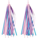 Ruban de guidon - 2 pices - 30 cm - dcoration de guidon - pompons pour guidon de vlo trottinette et ...