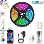 Ruban led 10m 5050 rvb 180 - bleutooth bande led avec tlcommande 44 touches + contrl par app du smartphone ...