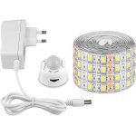 Ruban led avec dtecteur de mouvement bande autocollante tanche ip65 5m blanc chaud