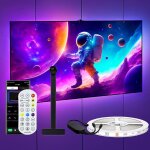 Ruban led rgb tv 4 m�trescam�ra sync �cran / musique minuterie app&t�l�commande16m couleurs rgbic(pc ...