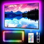Ruban led rgb tv intelligent 5msync musiquegradation infinieapp microphone intgr16m couleurs pour salonfte ...