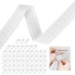 Ruban de rideau fronceur30m * 2. 5cm ruban de rideau pliage ruban de rideau viol  volants de rideau ...