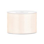 Ruban satin blanc cass 5 cm x 25 m - blanc