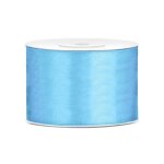 Ruban satin bleu 5 cm x 25 m - bleu