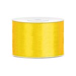Ruban satin jaune 5 cm x 25 m - jaune
