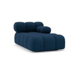Ruby - module dassise m�ridienne droite en velours textur� - bleu