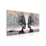 Runa art tableau decoration murale abstrait moderne toile non tiss�e gris salon chambre � coucher bureau ...