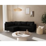 Rune - canap� dangle gauche 4 places en simili - noir