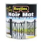 Rustins - peinture mat pour bois et métal - extérieur et dintérieur - séchage rapide - noir - 14m² / ... Rustins - peinture mat pour bois et métal - extérieur et dintérieur - séchage rapide - noir - 14m² / ...