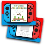 Rxlite kit cratif invitations anniversaire  gratter thme nintendo mario :10 cartes stickers dors ...