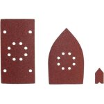 Ryobi - assortiment 30 abrasifs pour ponceuses ems180rv / rms180 / rms170 (10 x 1 / 3 feuille + 10 triangles ...