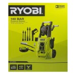 Ryobi ry140pwa nettoyeur haute pression 140 bar 1800 w pour terrasse et v�hicule