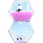 Sablier minuterie liquide avec pandas minuteur de mouvement lampe lave colore sensory fidget toy jouets ...