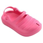 Sabots b�b� - havaianas - ciber pink - caoutchouc - �lastique au talon - style mignon