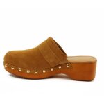 Sabot femme - carmela - 160452 - cuir - talon bloc 5cm - antidérapant Sabot femme - carmela - 160452 - cuir - talon bloc 5cm - antidérapant