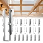 Sabot charpente - vevor - lot de 50 - support de solive - taille interne 40x38x199 mm - Étriers de solive ... Sabot charpente - vevor - lot de 50 - support de solive - taille interne 40x38x199 mm - Étriers de solive ...