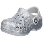 Sabot crocs - crocs - baya glitter clog - argent� - mixte enfant - taille 19 - 20