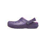 Sabot � enfiler crocs classic lined clog k - violet