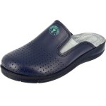 Sabot homme belym m�dical en v�ritable cuir bleu smb100 42