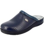 Sabot homme belym m�dical en v�ritable cuir bleu smb101 42