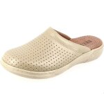 Sabot m�dicale femme en v�ritable cuir beige