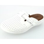 Sabot m�dicale femme en v�ritable cuir blanc