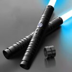 Sabre laser lot de 2 sabres laser professionnels v10 rvb 7 couleurs modifiables lightsaber de duel  ...