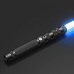 Sabre laser lumineux rechargeable usb - 77cm poigne mtal rvb 7 couleurs rotation douce effet sonore ...