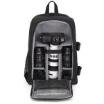 Sac pour appareil photo reflex grande capacit en nylon impermable et rsistant  lusure ergonomique ...