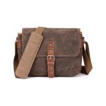 Sac pour appareil photo slr sac en toile cire impermable vintage