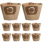 Sac aspirateur - parkside - pwd 12 a1 - lot de 10 - compatible - collecte des poussires