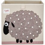 Sac et bac à jouets - coffre à jouet mouton - 100% polyester - gris - 33x33x33 cm Sac et bac à jouets - coffre à jouet mouton - 100% polyester - gris - 33x33x33 cm