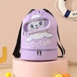 Sac de bain en polyester  thme ocanique avec sparation humide / sche organisateur de voyage portable ...
