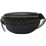 Sac banane - a - femme - cuir pu - noir - zippée - ceinture Sac banane - a - femme - cuir pu - noir - zippée - ceinture