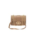 Sac bandoulire armani exchange femme monogram marron polyurethane