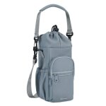 Sac bandoulire pour bouteille deau porte - bouteille deau rglable sac gourde  cordon avec pochette ...