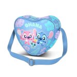 Sac � bandouli�re coeur casual - disney lilo et stitch jolly - bleu - taille unique