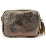 Sac bandoulire en cuir grain little seville champagne