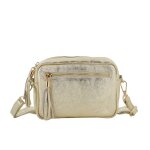 Sac bandoulire cuir iris femme - besace de ville petit format - dor