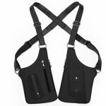 Sac à bandoulière double pour homme sac antivol avec doubles bretelles harnais antivol pour homme en ... Sac à bandoulière double pour homme sac antivol avec doubles bretelles harnais antivol pour homme en ...