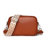Sac bandoulire ecelen pour femme - sac  bandoulire en cuir vritable souple  large bandoulire - ...